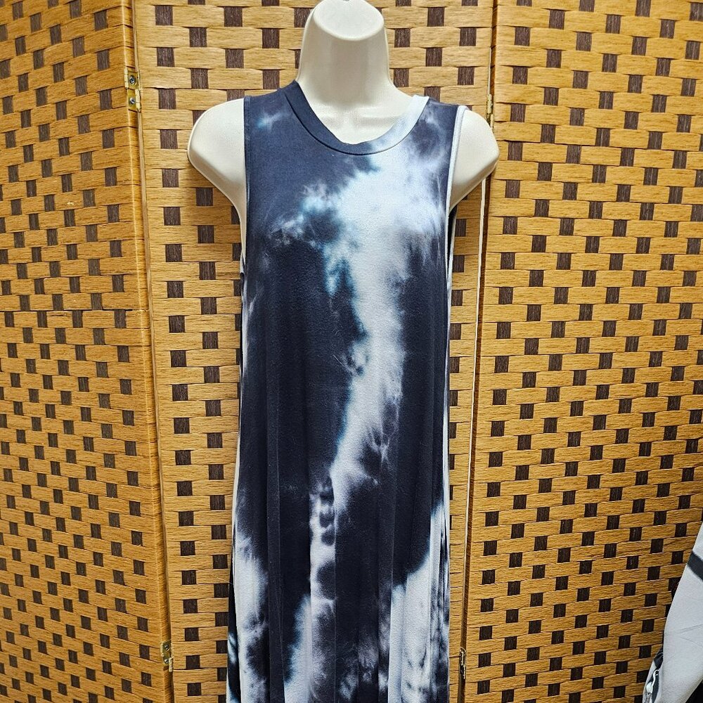 Sleeveless Tie Dye Dress - Size L